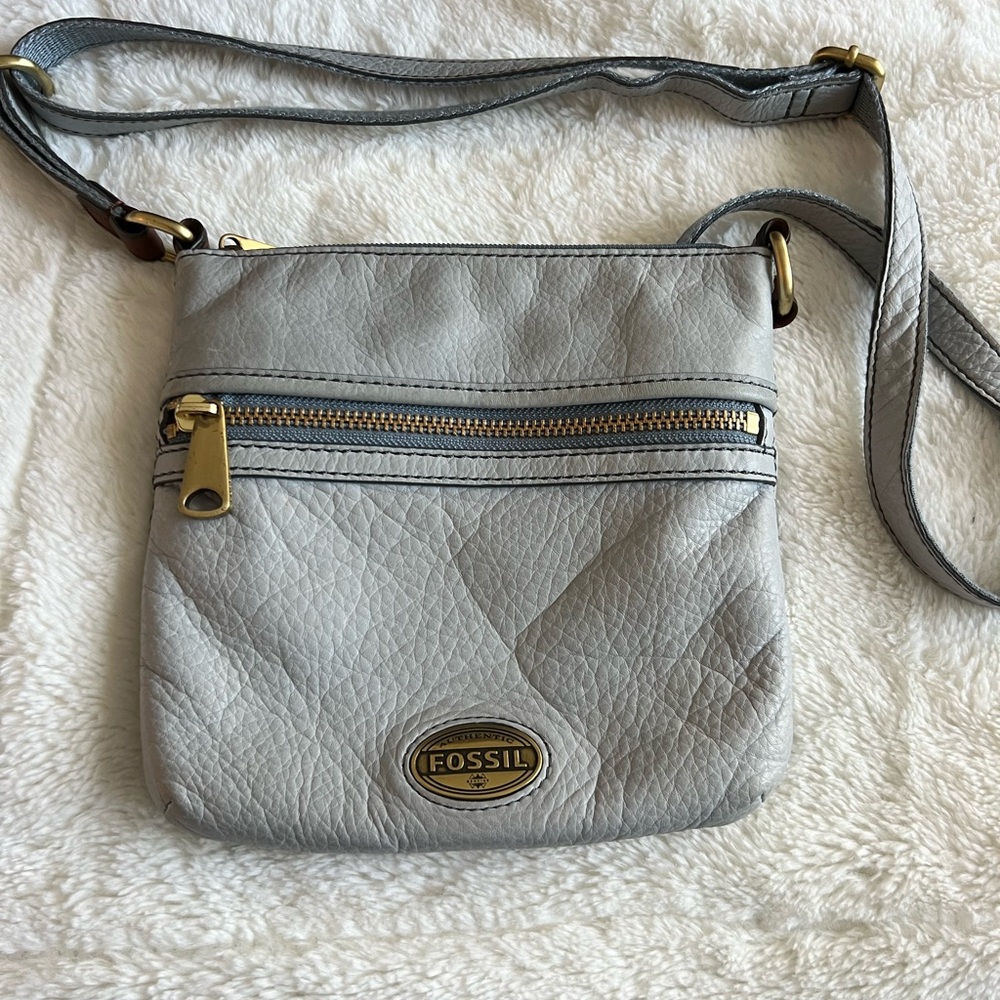 Fossil crossbody bag, Light blue